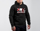 BAD BOY splatter HOODIE - black